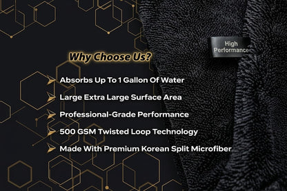 Mega Absorbent Car Drying Towel